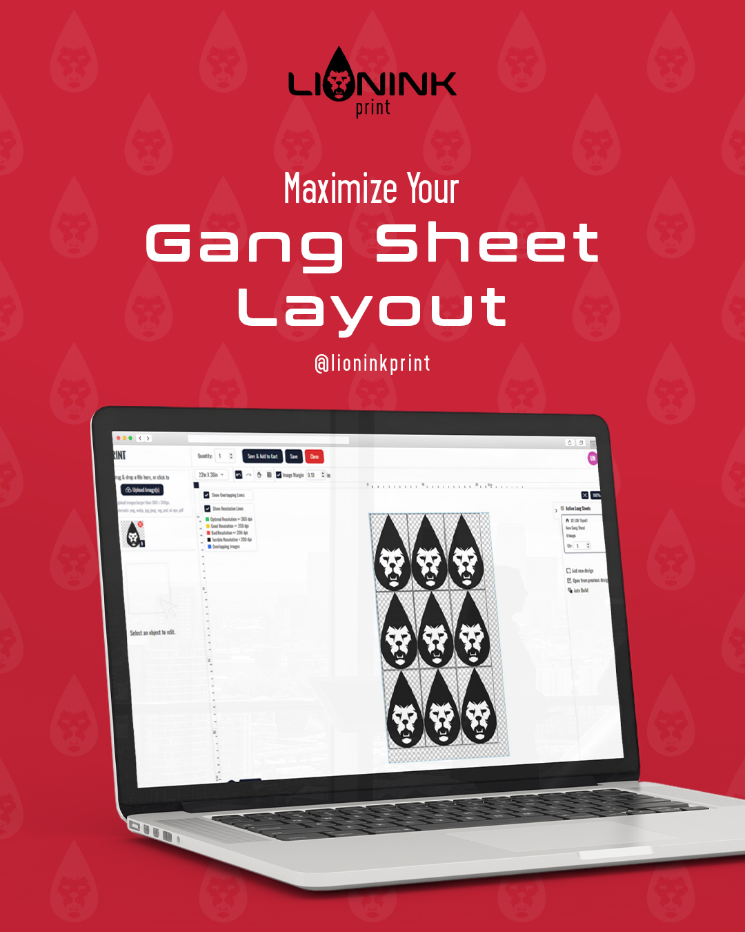 LION INK PRINT | Custom Fabric Printing