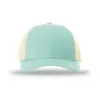 Richardson Low Pro Trucker, Aruba Blue/ Birch, front view