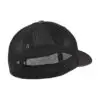 Port Authority Flexfit Melange Mesh Back Trucker Cap, Black/ Dark Charcoal Heather, back view
