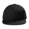 Port Authority Snapback Flat Bill Cap, Black, front view