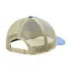 Port Authority Unstructured Snapback Trucker Cap, Carolina Blue/ Tan, back view