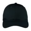 Port Authority Fine Twill Cap, Black, front view