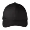 Port Authority Snapback Fine Twill Cap, Black, front view