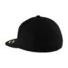 Port Authority Flexfit 210 Flat Bill Cap, Black, back view