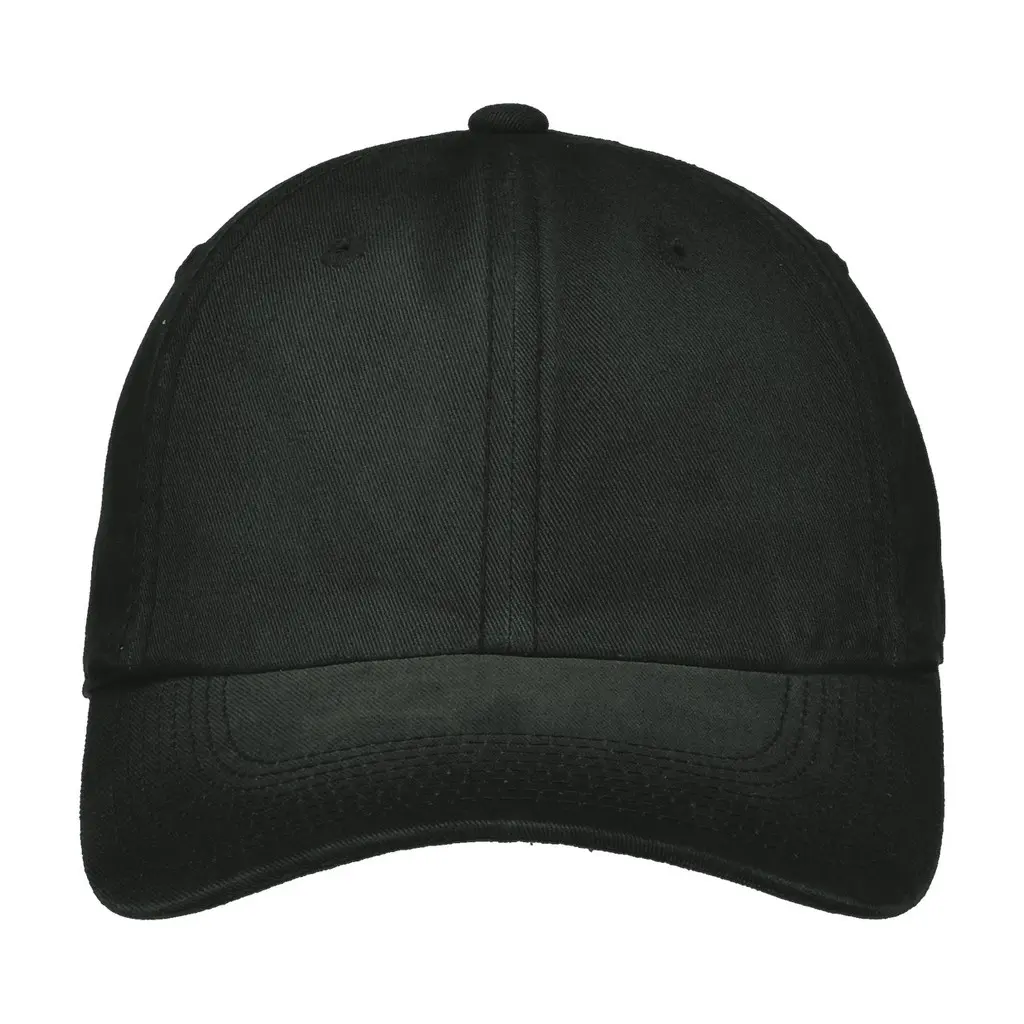 Port Authority Spray Wash Cap, Black, front view
