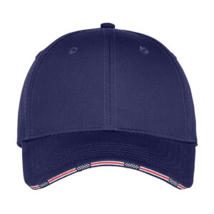 Port Authority Americana Flag Sandwich Cap, Blue Crush, front view
