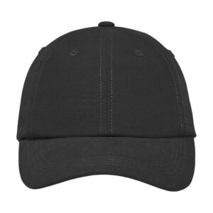 Port Authority Sueded Cap, Black, front view
