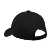 Port Authority Nylon Twill Performance Cap, Black, back view