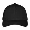 Port Authority Nylon Twill Performance Cap, Black, front view