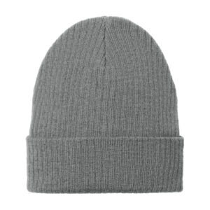 Port Authority C-FREE Recycled Beanie, Smoke Grey, front view