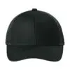 Port Authority Adjustable Mesh Back Cap, Black, front view