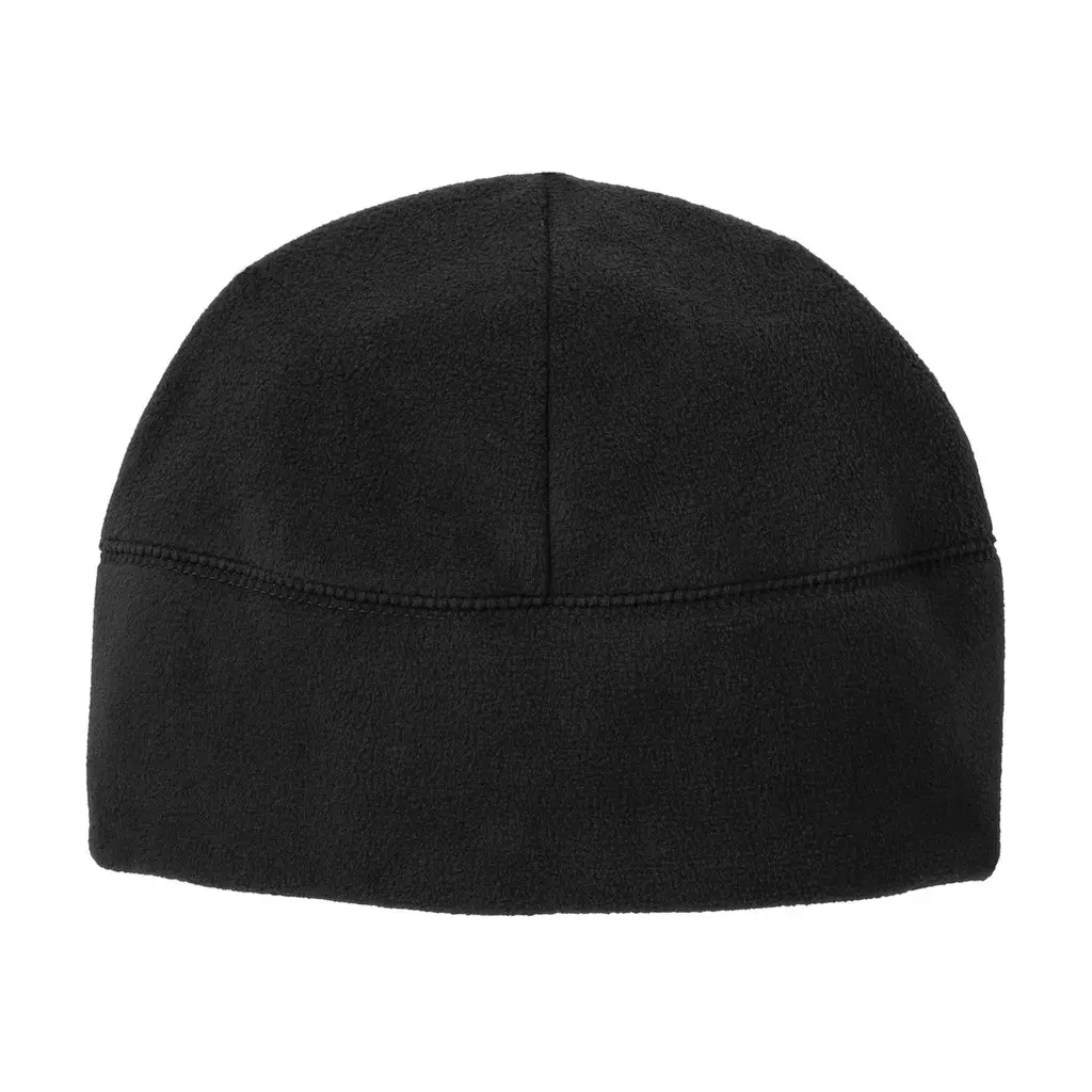 Port Authority Fleece Beanie, Black, front view