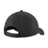 Port Authority Unstructured Sandwich Bill Cap, Black/ White, back view
