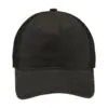 Port Authority Pigment Print Mesh Back Cap, Black, front view