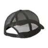 Port Authority 5-Panel Snapback Cap, Black, back view