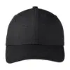 Port Authority Ripstop Cap, Black, front view