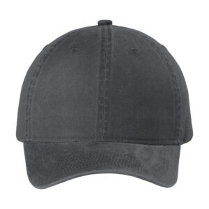 Port Authority Beach Wash Cap, Coal, front view