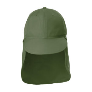 Port Authority Outdoor UV Sun Shade Cap, Olive Leaf, front view