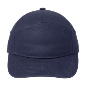 Port Authority 7-Panel Cap, Rich Navy, front view