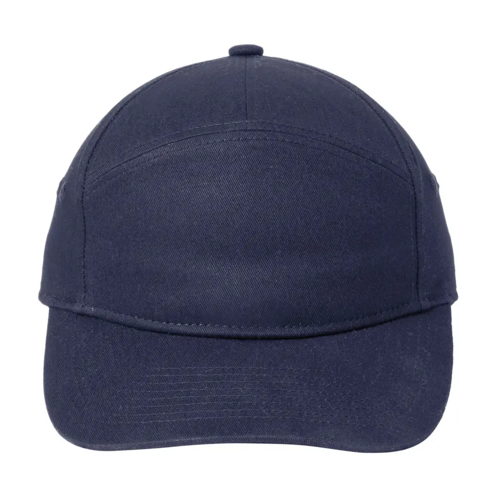 Port Authority 7-Panel Cap, Rich Navy, front view