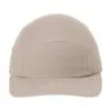 Port Authority Brushed Cotton Camper Cap, Khaki, front view