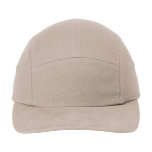 Port Authority Brushed Cotton Camper Cap, Khaki, front view