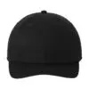 Port Authority Washed Twill Cap, Black, front view