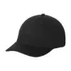 Port Authority Washed Twill Cap, Black, side view