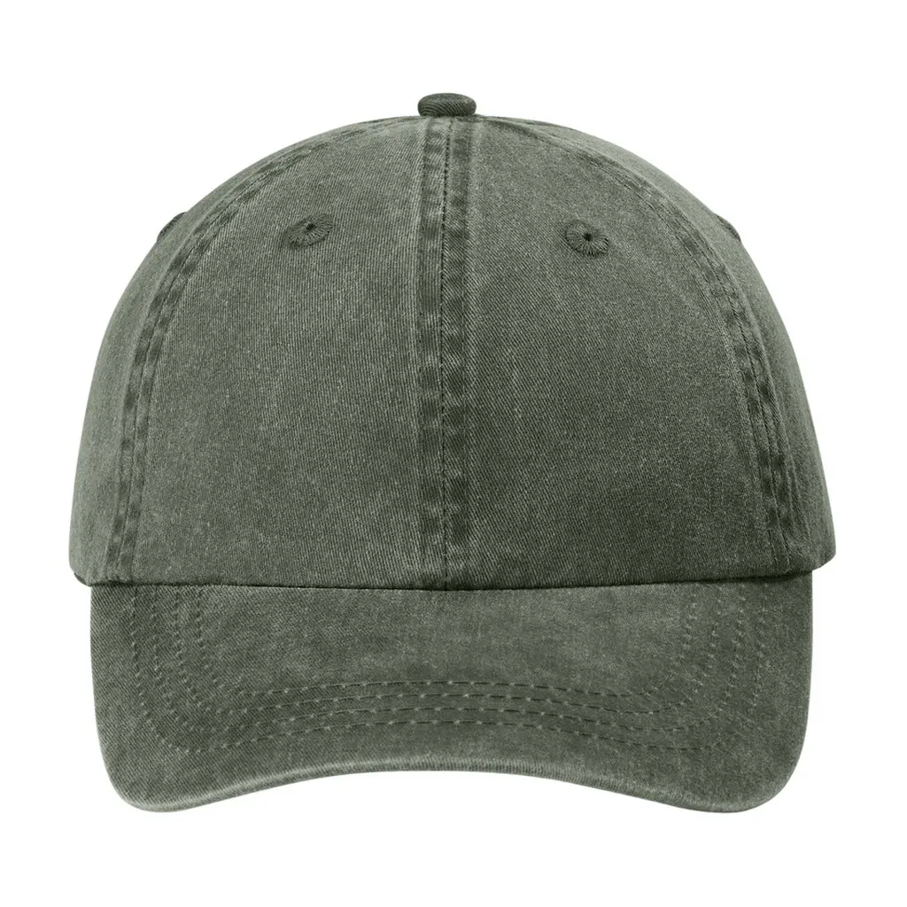 Port Authority Pigment-Dyed Cap, Hunter, front view