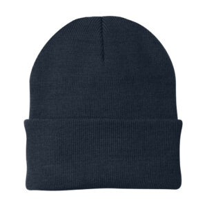 Port Authority Knit Cap, Navy, front view