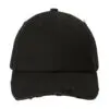 District Distressed Cap, Black, front view