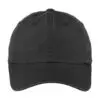 Port Authority Women's Garment-Washed Cap, Black, front view