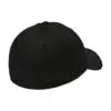 New Era Structured Stretch Cotton Cap, Flag Black, back view