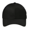 New Era Structured Stretch Cotton Cap, Flag Black, front view
