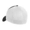 New Era Stretch Mesh Cap, Black/ White, back view