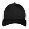 New Era Stretch Mesh Cap, Black/ White, front view