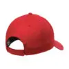 New Era Adjustable Structured Cap, Scarlet Red, back view