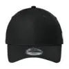 New Era Adjustable Unstructured Cap, Flag Black, front view