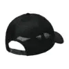 New Era Snapback Contrast Front Mesh Cap, Flag Black/ Black, back view