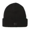New Era Speckled Beanie, Black/ Graphite, front view