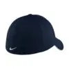 Nike Dri-FIT Stretch Mesh Sandwich Bill Cap, Navy/ White, back view