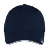 Nike Dri-FIT Stretch Mesh Sandwich Bill Cap, Navy/ White, front view