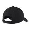 Sport-Tek Pique Colorblock Cap, Black/ Graphite, back view