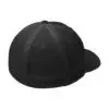 Sport-Tek Flexfit Air Mesh Back Cap, Black/ Black, back view