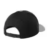 Sport-Tek YP Classics Curve Bill Snapback Cap, Black/ Grey Heather, back view