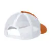 Sport-Tek Club Trucker Cap, Texas Orange/ White, back view