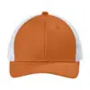 Sport-Tek Club Trucker Cap, Texas Orange/ White, front view