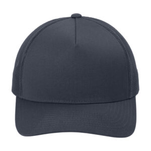 Sport-Tek YP Classics Retro Trucker 5-Panel Cap, Iron Grey/ Iron Grey, front view
