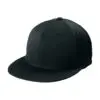 Sport-Tek Flexfit Flat Bill Cap, Black, side view