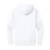 Gildan Heavy Blend Hooded Sweatshirt, White, back view